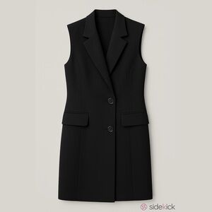 INWEAR: black waistcoat dress with pockets NWT